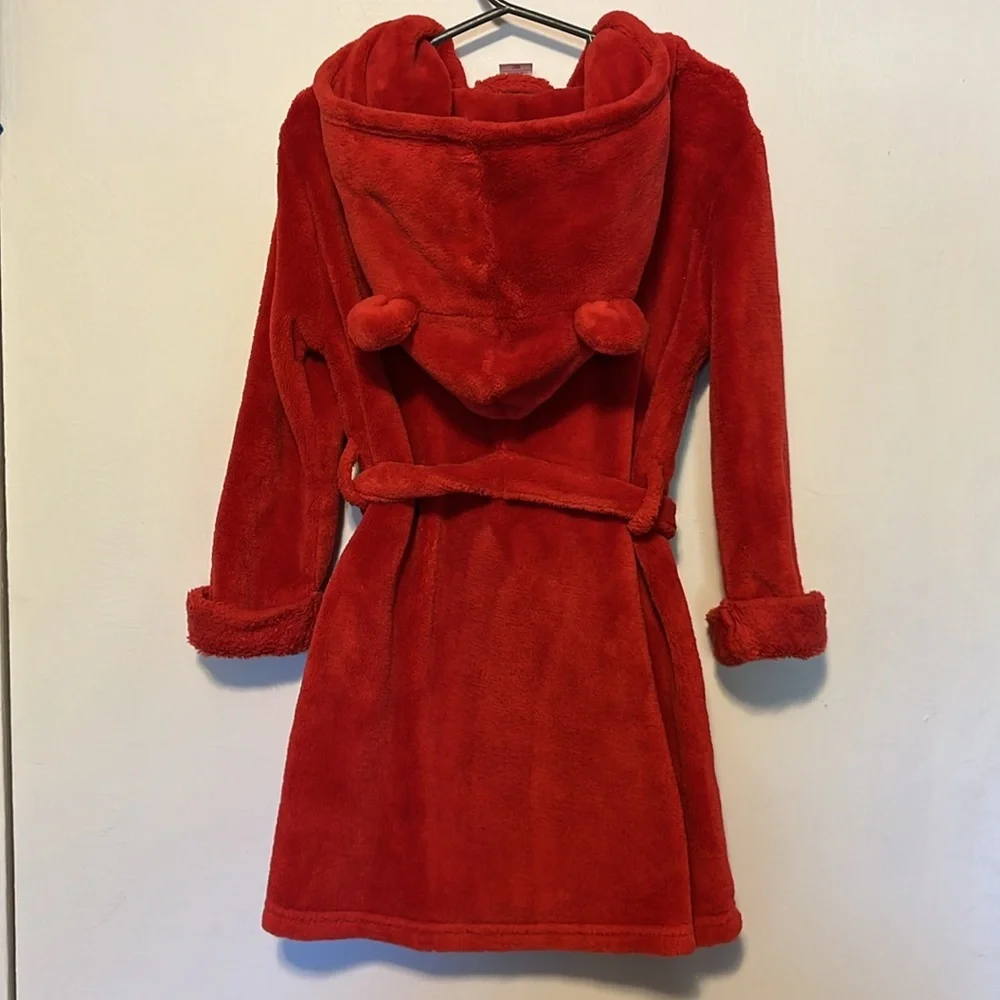 GAP Bear Hoodie Robe - Red - Picture 2 of 3